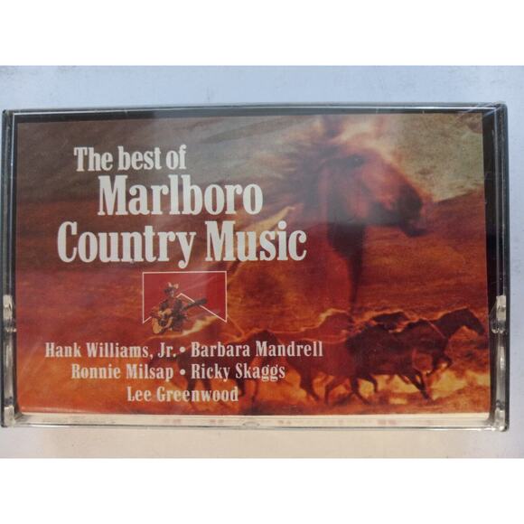 The Best Of Marlboro Country Music Cassette Tape - Sealed - Hank Williams JR - Picture 1 of 2